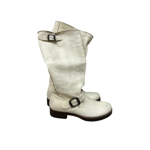 Frye Riding Boots Tall Cream 7.5 - Picture 1 of 7
